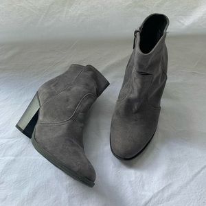 Gray booties